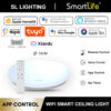 SL LIGHTING Smart LED Ceiling Light PRO WiFi APP Control Remote Dimmable Surface Mount Siling  33CM 36W [3 Colors ]