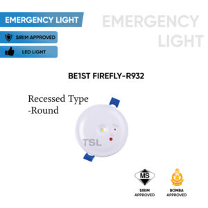 KELIP-KELIP Emergency Light BE1ST FIREFLY R932 Recessed SIRIM & BOMBA Approved