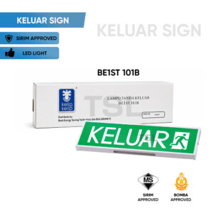 BE1ST 101B KELIP-KELIP Emergency Exit Sign Keluar Sign SIRIM & BOMBA Approved