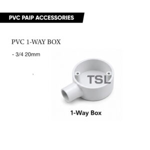 20MM (3/4") PVC 1 Way Box Accessories