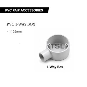 25MM (1") PVC 1 Way Box Accessories
