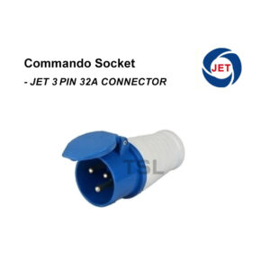 3 Pin 32A Industrial Commando Plug Connector