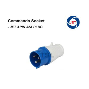 3 Pin 32A Industrial Commando Plug