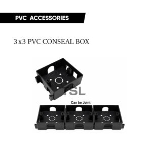3" x 3" Concealed Box Joint(Black Box)