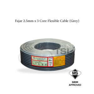 Fajar 2.5mm x 3 Core Flexible Cable (Grey)