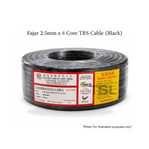 Fajar 2.5mm x 4 Core TRS Cable (Black)
