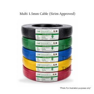Multi 1.5mm PVC Cable (Sirim Approved)
