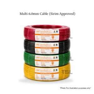 Multi 6.0mm PVC Cable (Sirim Approved)