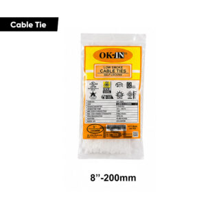 OK-IN CABLE TIE -8'' WHITE