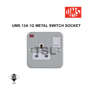 UMS 13A 1 Gang Metal Clad Socket 1213M-J