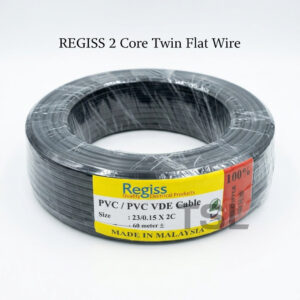 Regiss Twin Flat 2 Core Wire 23/0.15X2C