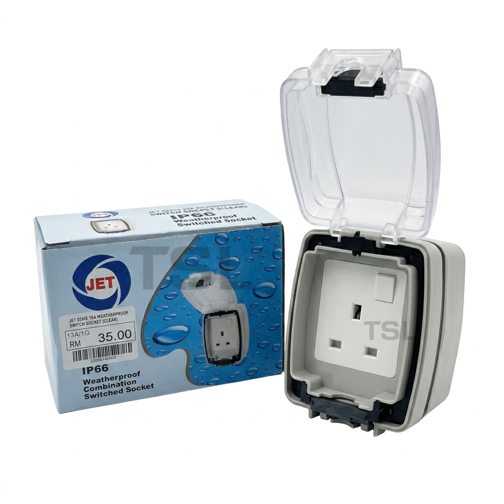 JET IP66 SWITCH SOCKET WEATHERPROOF