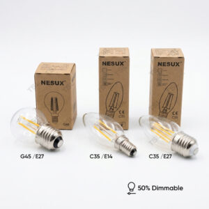 G45/C35 Dimmable LED Bulb E14/E27 2700K Warm White