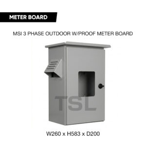 MSI 3 Phase Outdoor Weatherproof TNB Meter Housing
