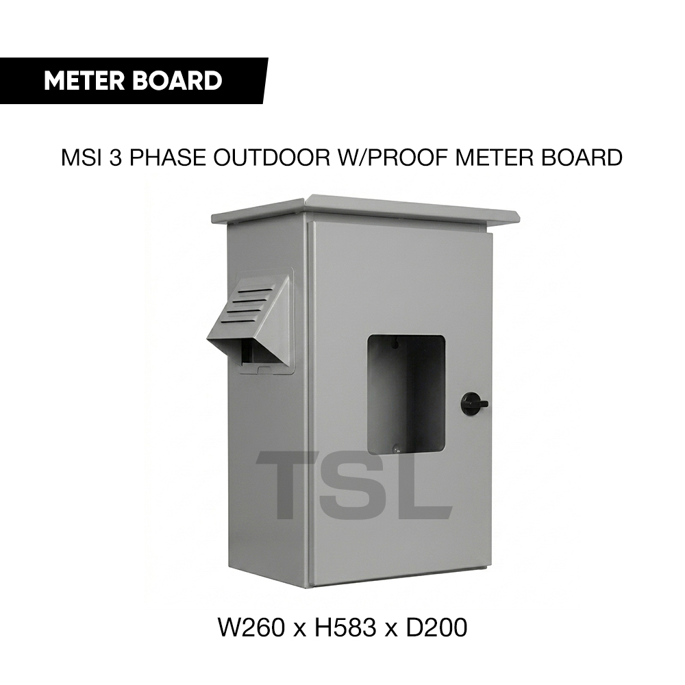 MSI 3 Phase Outdoor Weatherproof TNB Meter Housing